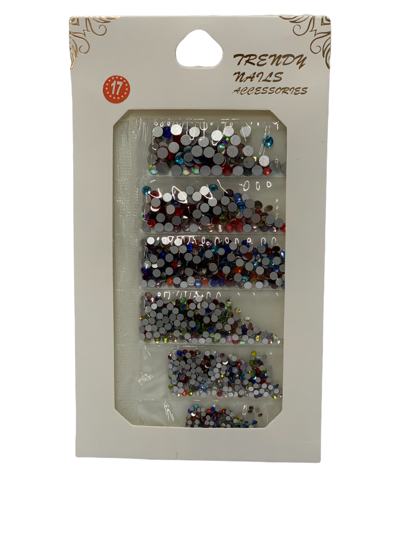 Crystal Nail Art Mix Size Color